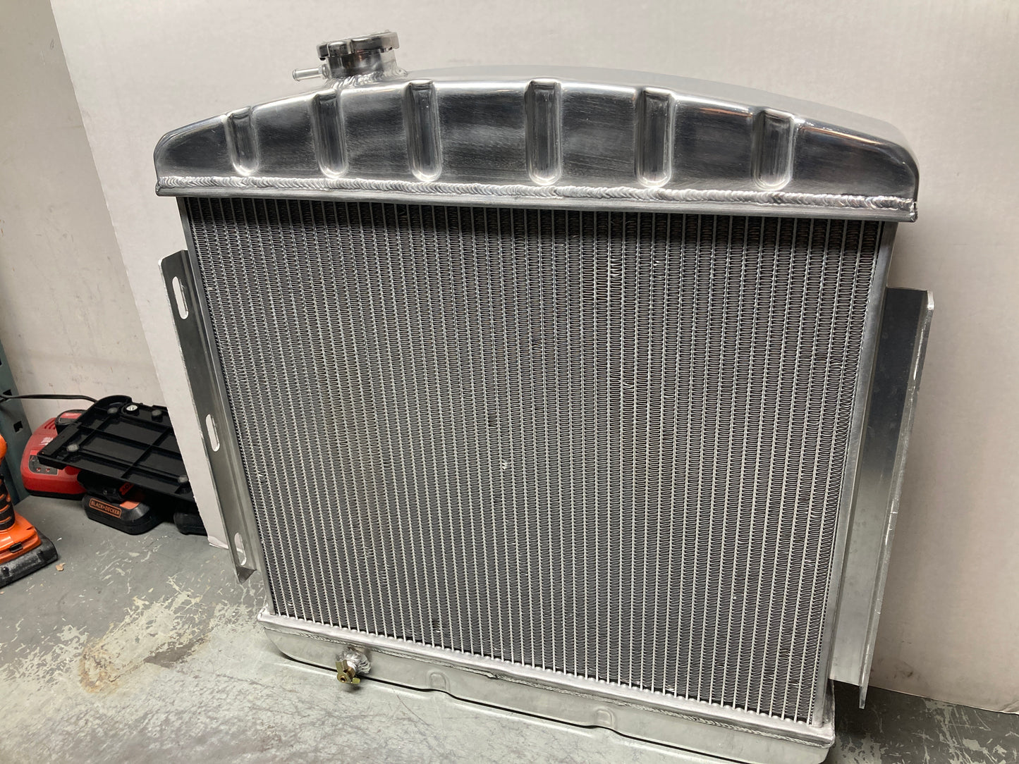1955 - 1957 Chevy V8 Mount Aluminum Radiator Scratch and Dent
