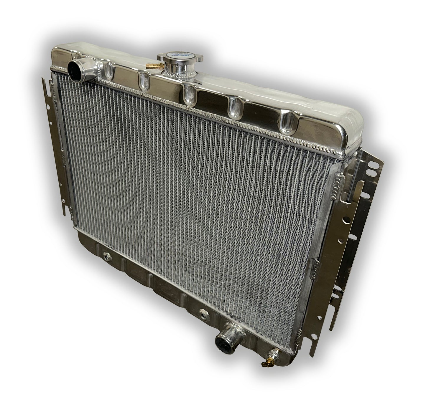 1966 - 1967 ECP Chevelle El Camino Aluminum Radiator -- - HD3 High Horsepower Cooling -- Dual Mammoth 1-1/4" Tubes