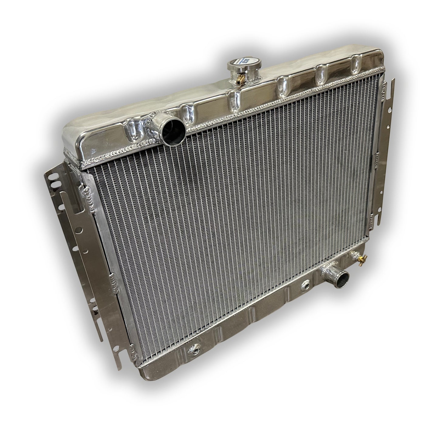 1966 - 1967 ECP Chevelle El Camino Aluminum Radiator -- - HD3 High Horsepower Cooling -- Dual Mammoth 1-1/4" Tubes