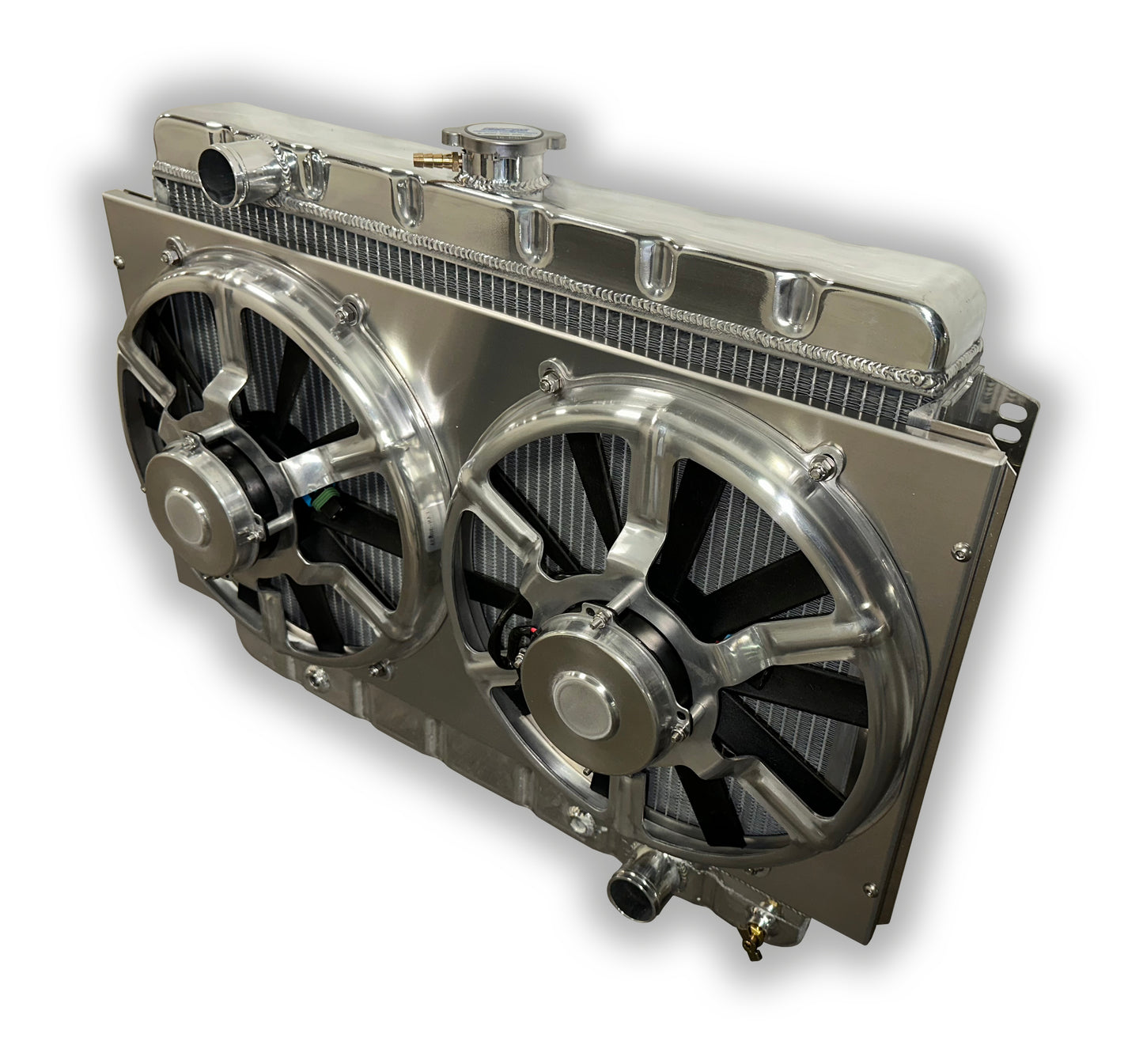 1966 - 1967 Chevelle El Camino BIG BLOCK -- Dual 13" HPX Fans -- Massive 1-1/4" Cooling Tubes