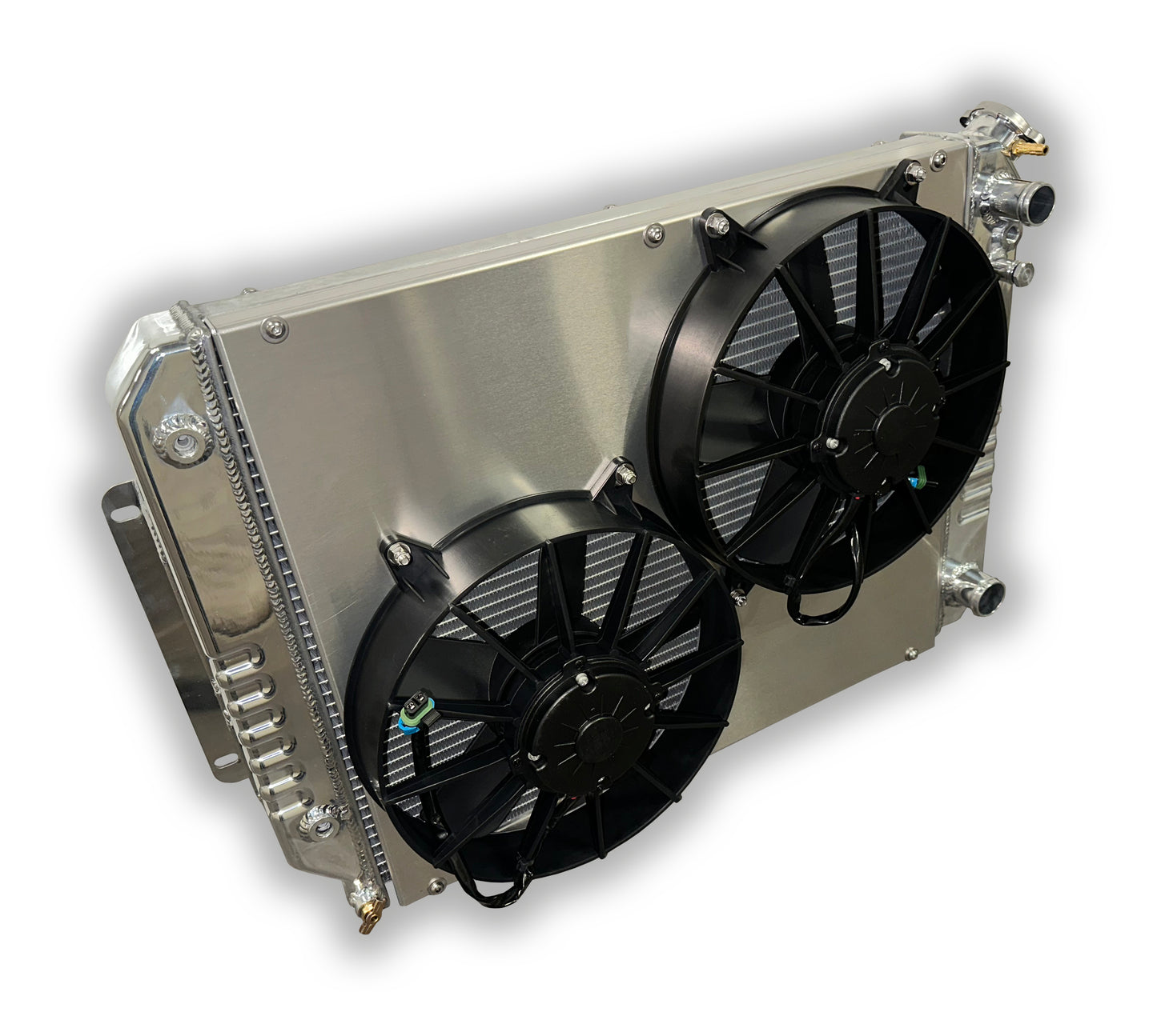 ECP 1967 - 1969 Camaro Aluminum Radiator - For LSX/LTX Conversions - Dual HDDF 3000 CFM Fans