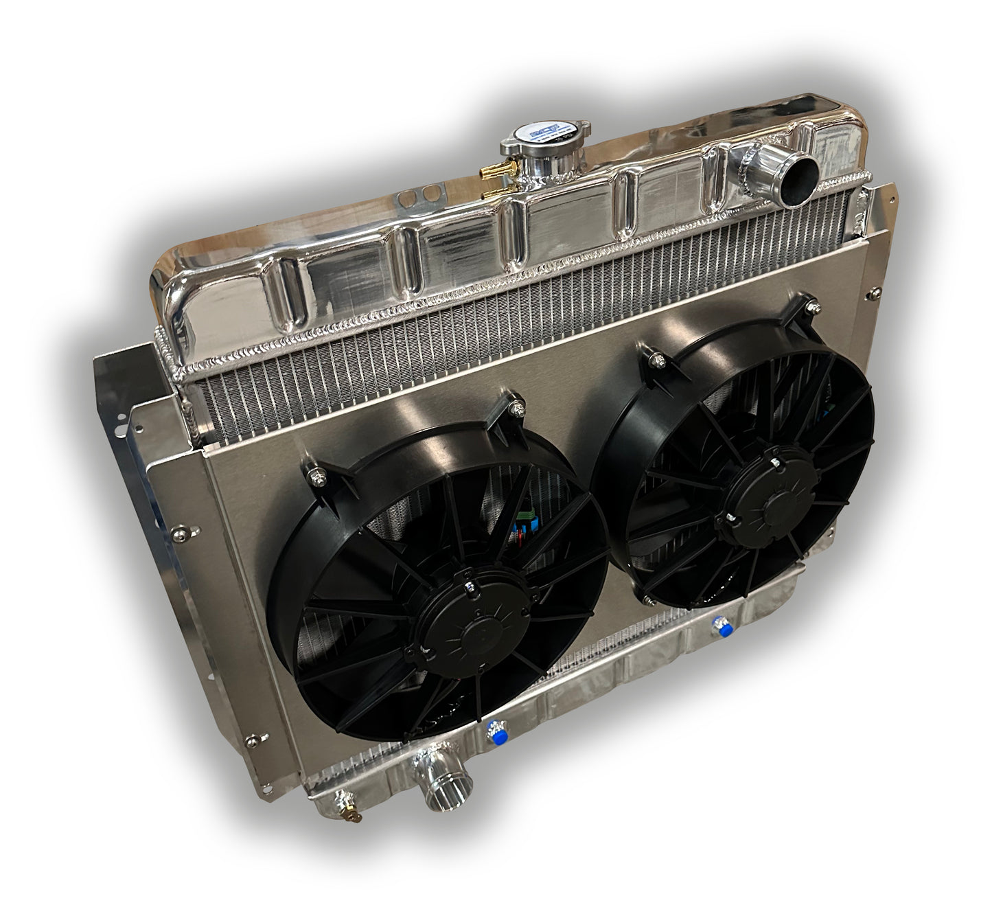 1968 - 1979 Ford F100 F150 Truck Heavy Duty Aluminum Radiator - Dual 3000 CFM Fans