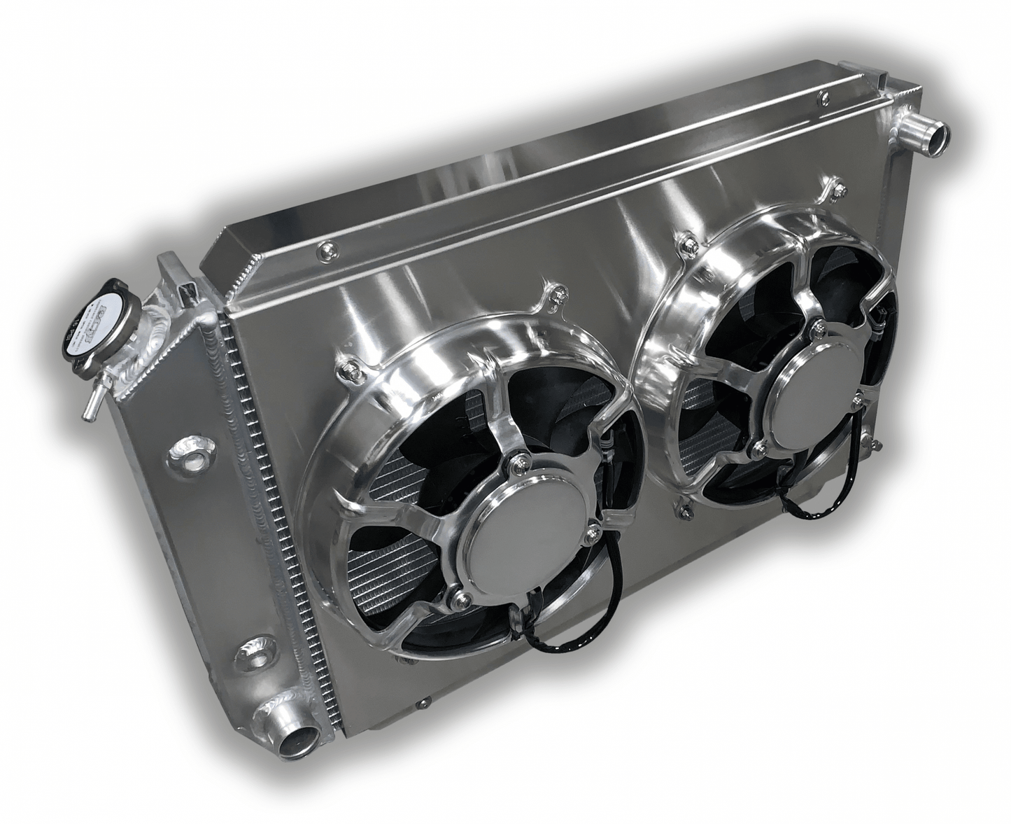 1979 - 1993 Mustang Aluminum Radiator Auto Trans - Dual HPX Fans
