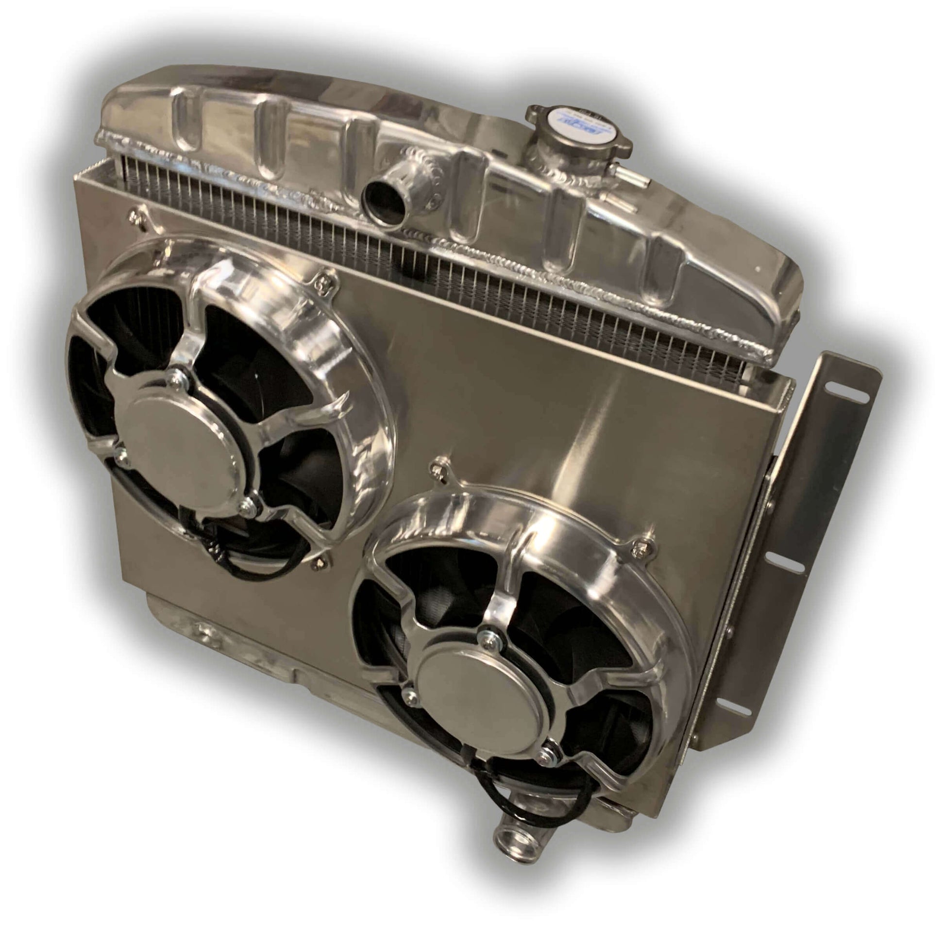 1955 - 1959 Chevy Truck Aluminum Radiator - Dual HPX Fans