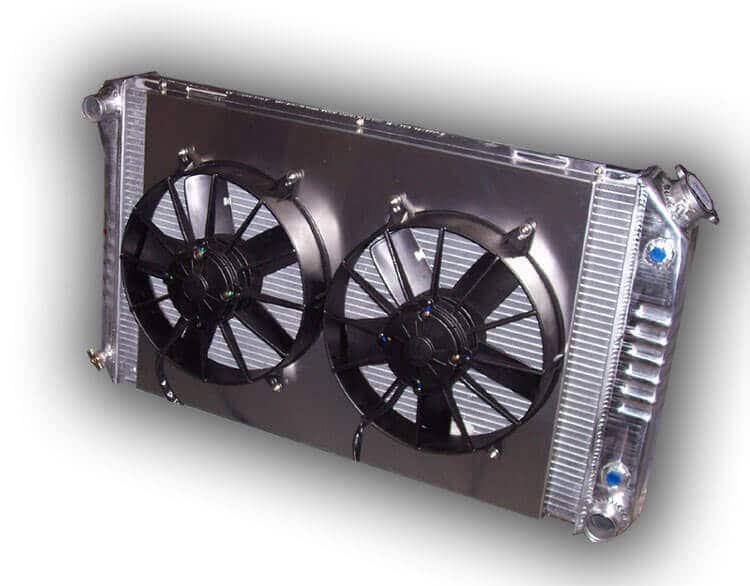 1970 - 1981 Firebird And Trans AM Aluminum ECP Radiator - Dual HP 3000 CFM Fans - Aluminum Shroud