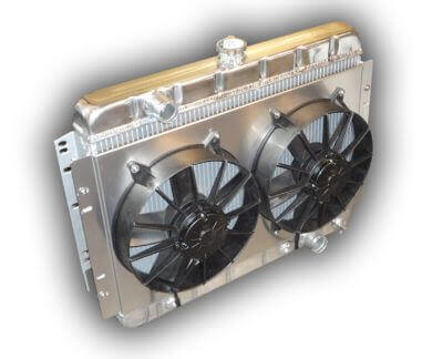 1966 - 1967 Chevelle SMALL BLOCK Aluminum Radiator With Dual Fans