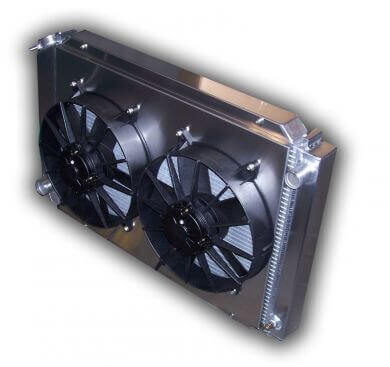 1979 - 1993 Mustang Aluminum Radiator DUAL FANS