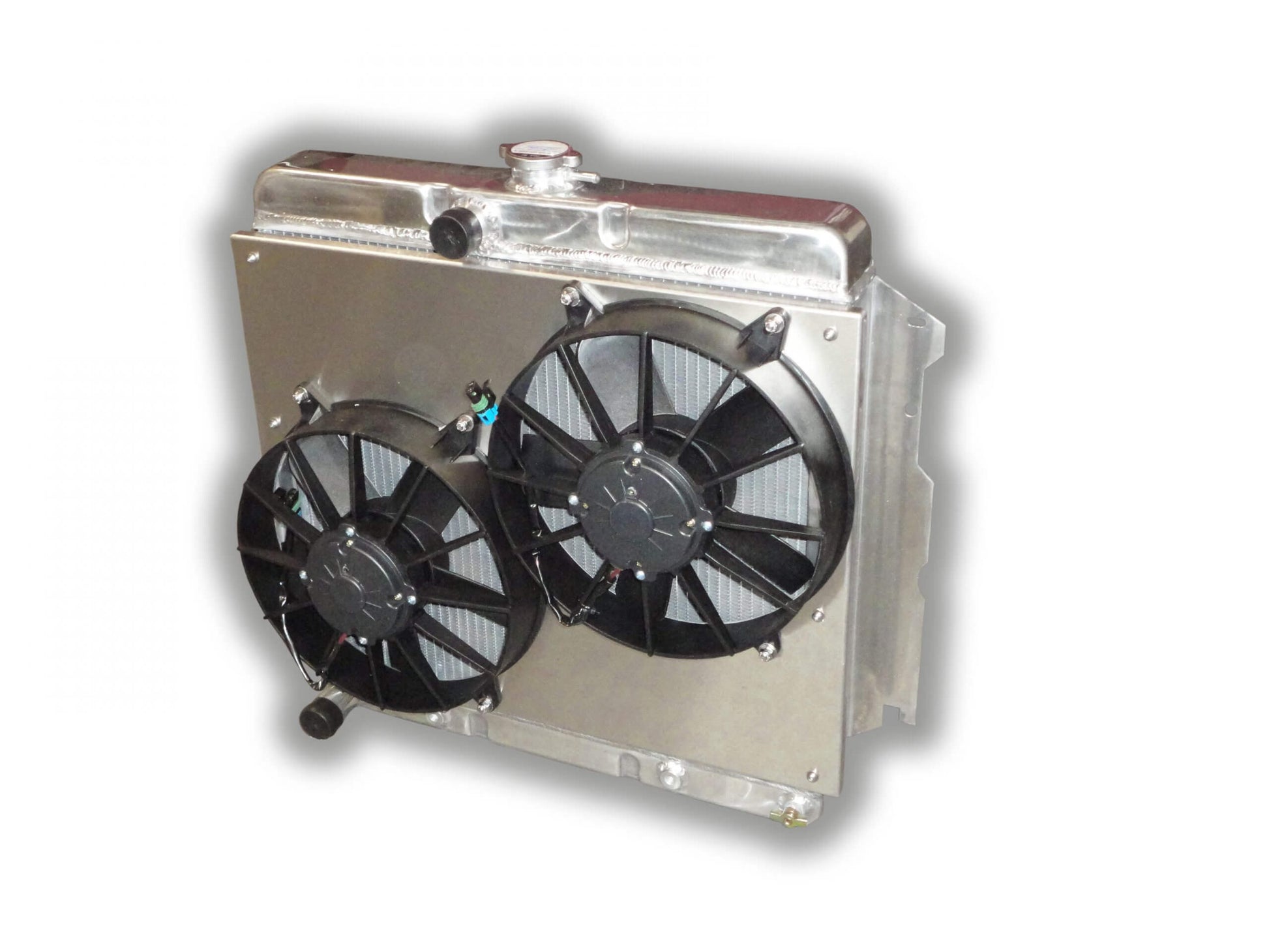1963 - 1969 Mopar 22" Radiator - Dual HP Fans - Aluminum Shroud