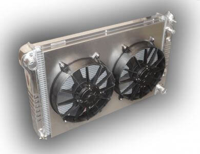 1978 - 1988 Monte Carlo Aluminum Radiator Dual Fans Aluminum Shroud