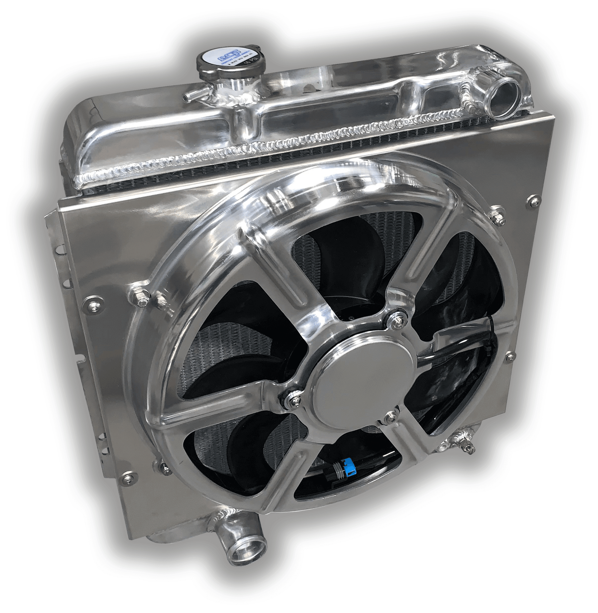 1964 - 1966 Ford Mustang Aluminum Radiator With 3300 CFM 16" FAN - 302 V8