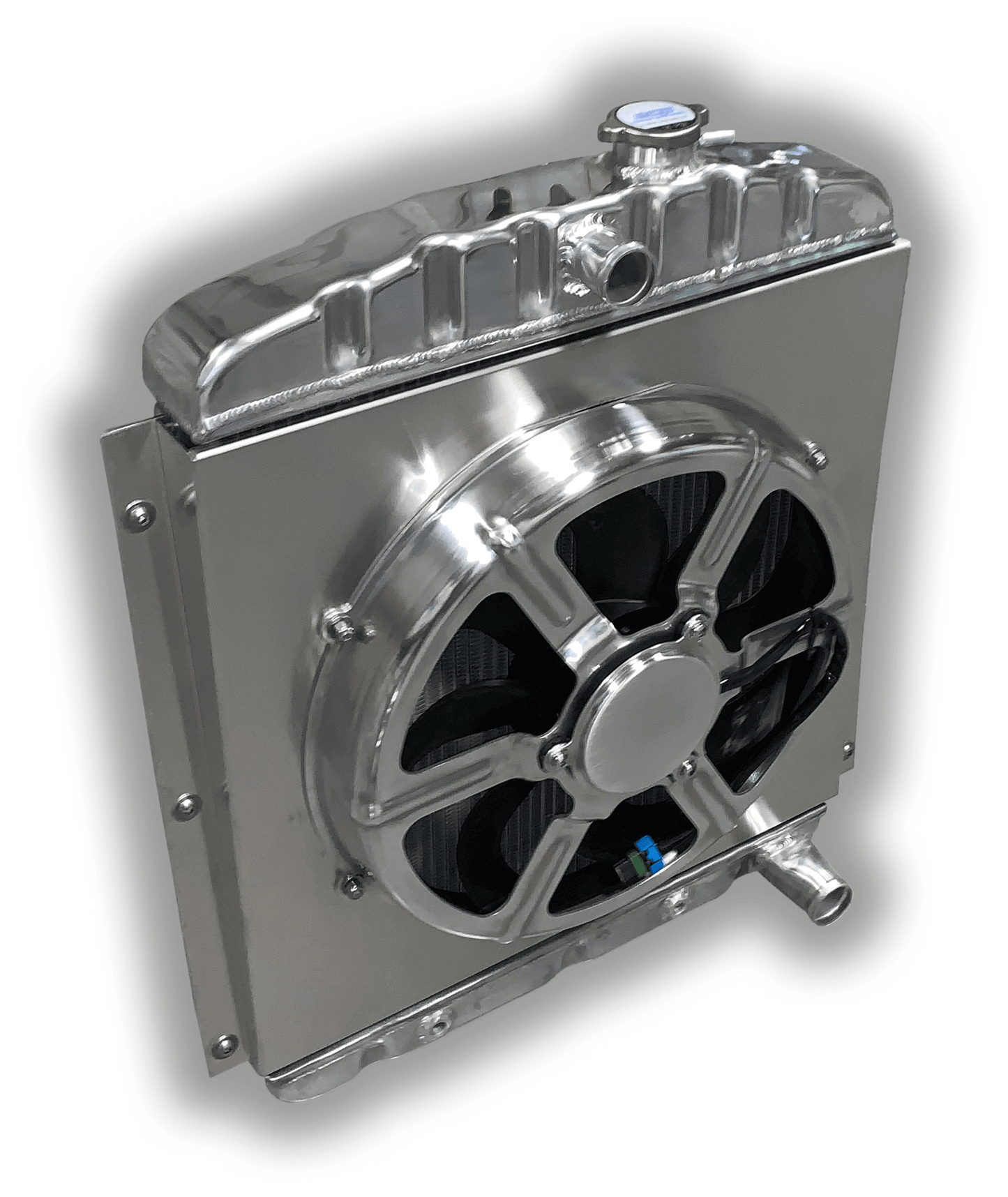 1948 - 1954 Chevy Truck Aluminum Radiator - 3300 CFM Fan And Shroud