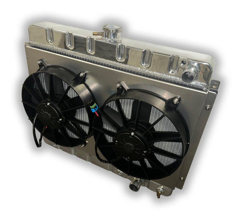 Nova Ls Radiator 1962 - 1967 Nova Aluminum Radiator - For LSX Conversions - Dual HD Fan ...