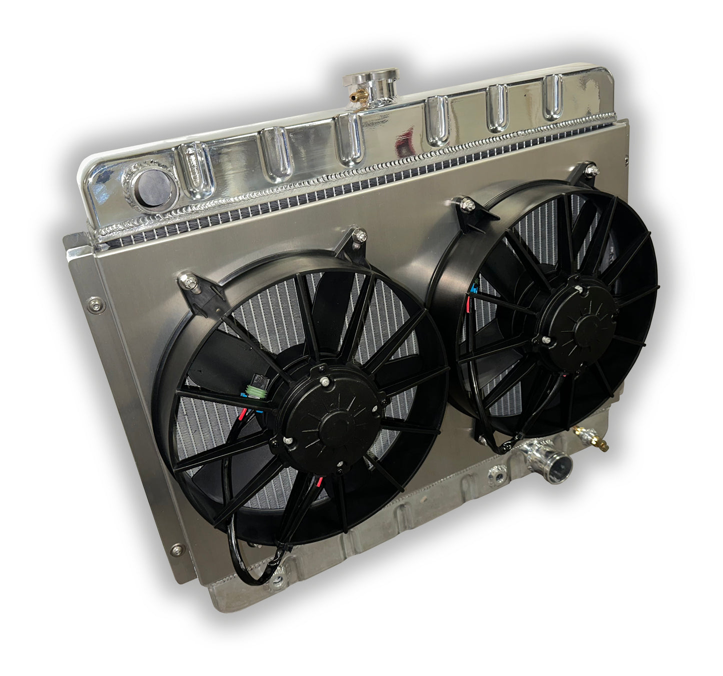 1962 - 1967 Nova Aluminum Radiator  - DUAL FANS