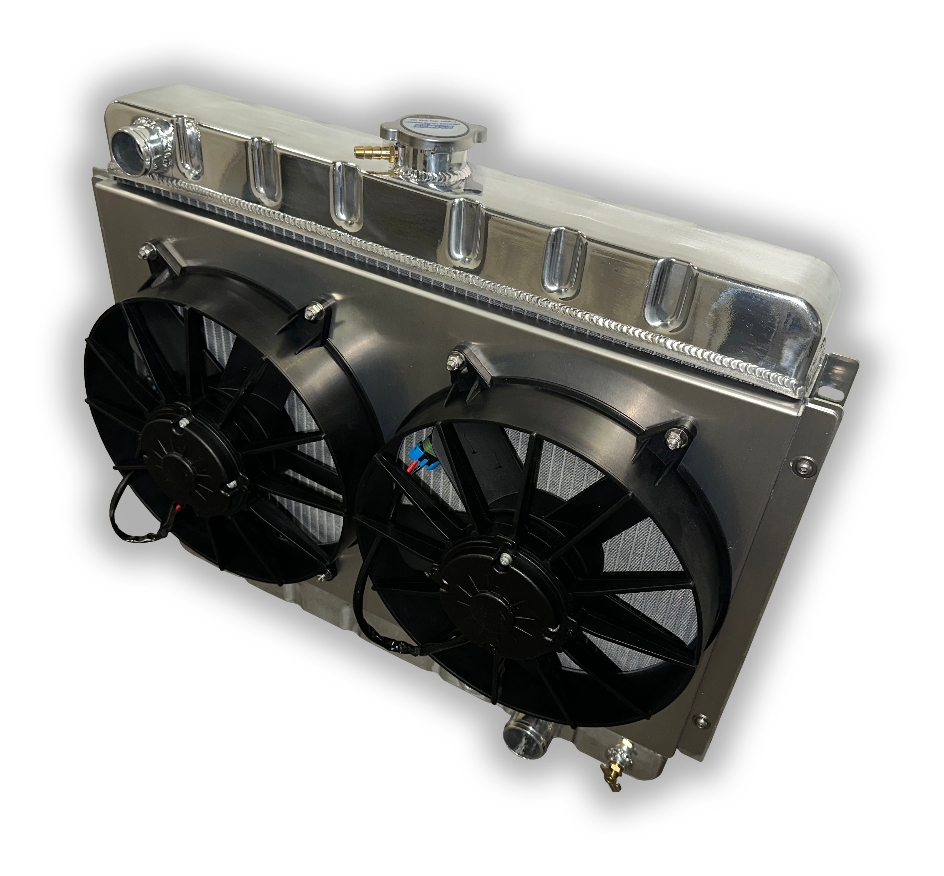 1962 - 1967 Nova Aluminum Radiator - DUAL FANS – Engineered Coooling ...