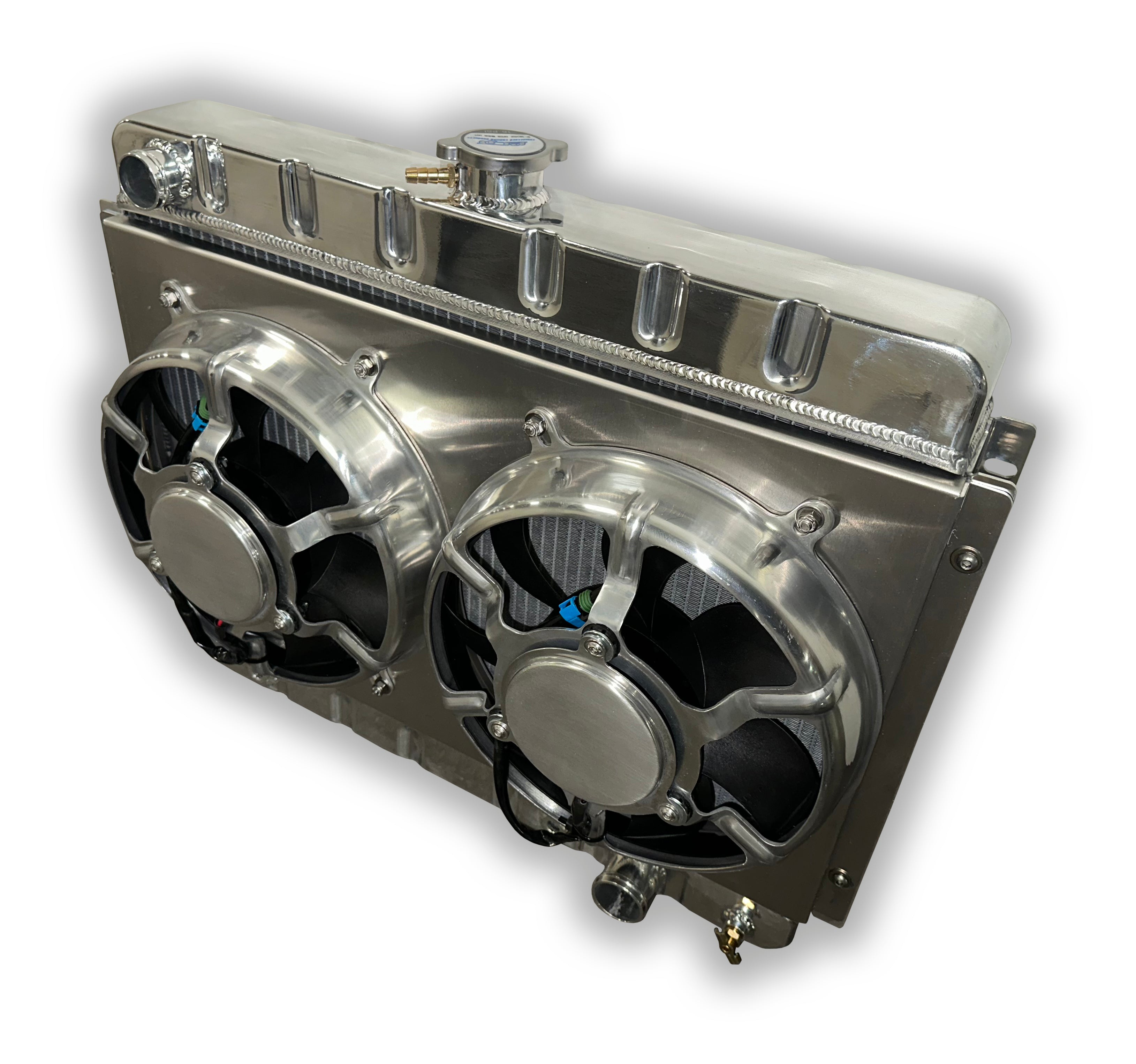 1962 - 1967 Nova Aluminum Radiator - DUAL HPX FANS – Engineered Cooling ...
