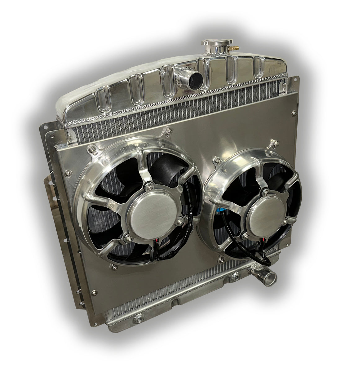 1953 - 1956 Ford F100 F150 Truck HD Aluminum Radiator - Dual HPX 3400 ...