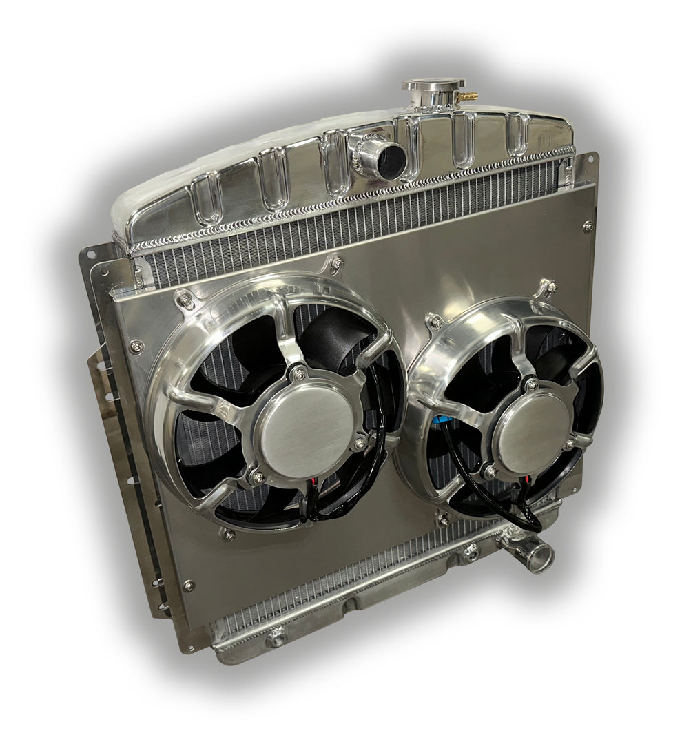 1953 1956 Ford F100 F150 Truck HD Aluminum Radiator Dual HPX 3400