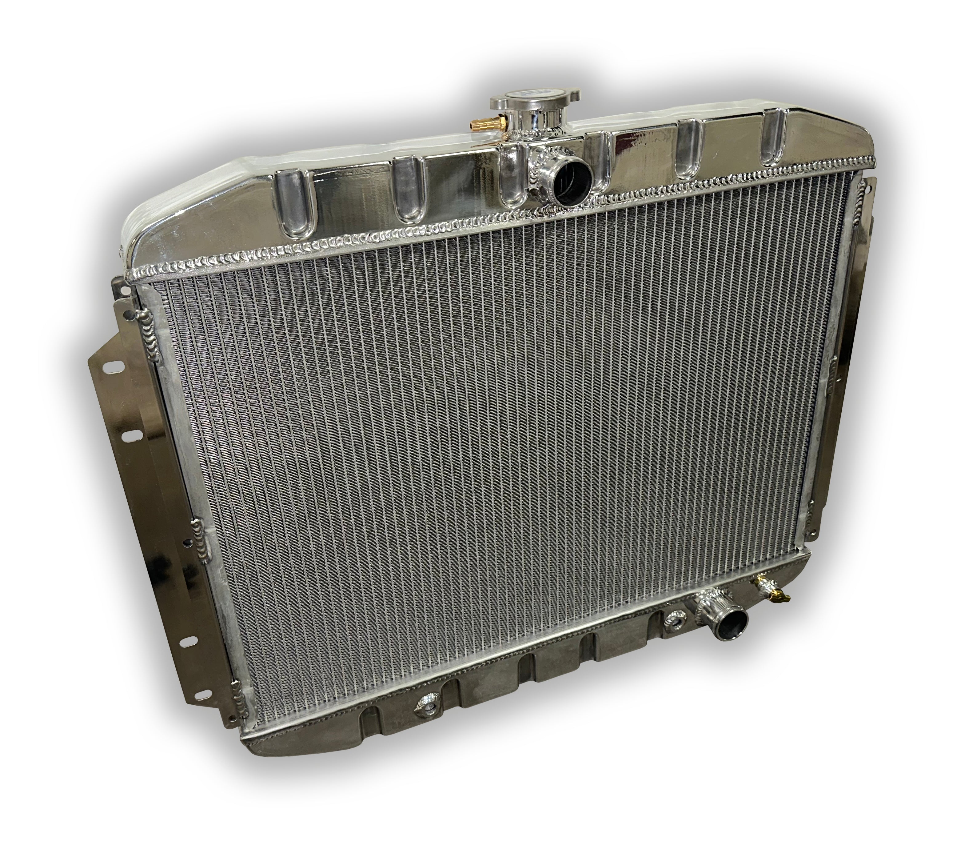 Engineered Radiators 1961 - 1964 Ford F100 F150 Truck HD Aluminum Radiator- Lower Hose Pass ...