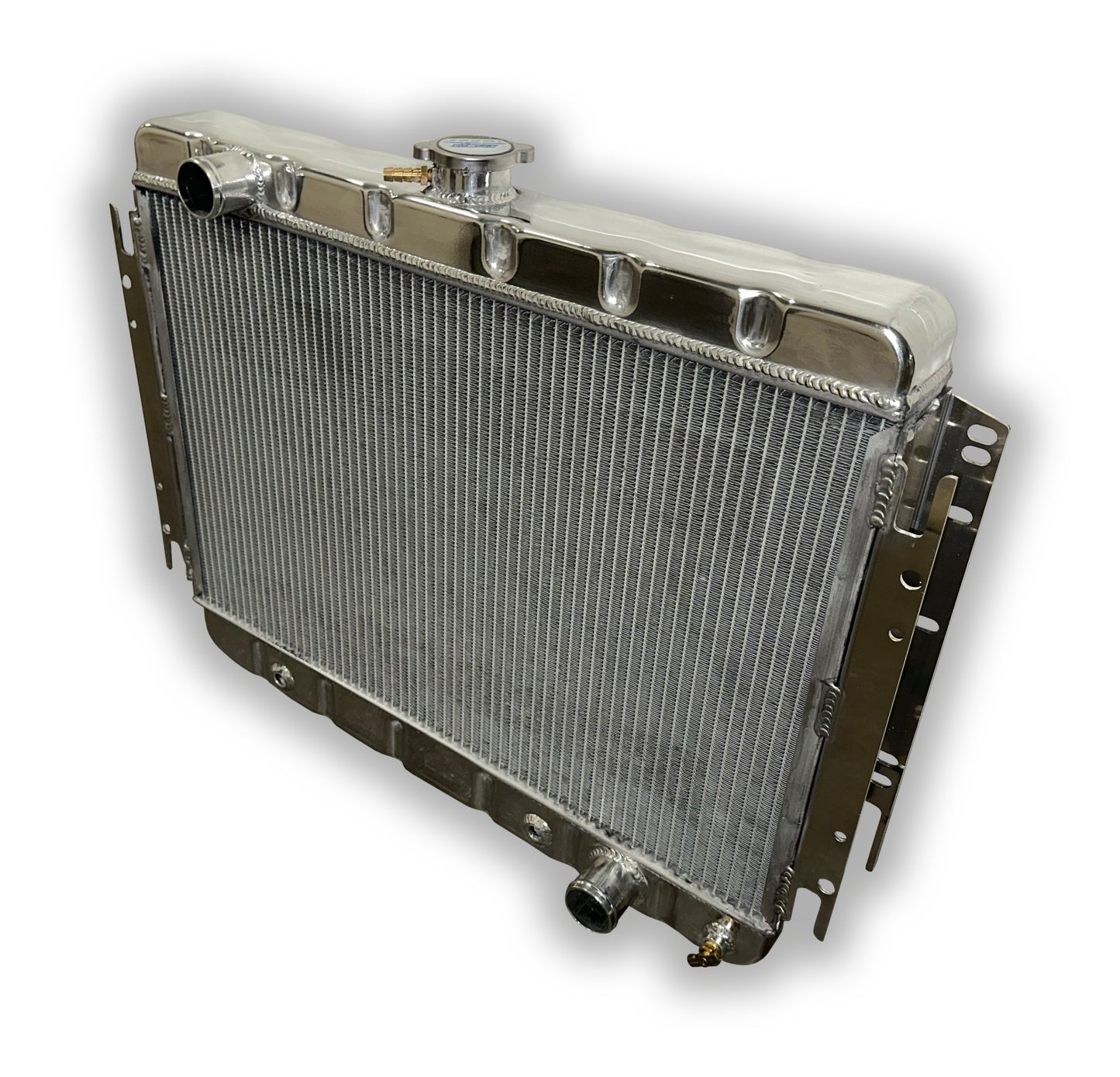 1963 - 1968 ECP Impala Aluminum Radiator - HD3 High Horsepower Cooling - Dual Mammoth 1-1/4" Tubes