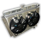 ECP 1959 - 1968 Impala LSX/LTX Conversion Aluminum Radiator - Dual 11" HDDF Fans 3000 CFM And Shroud