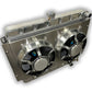 ECP 1959 - 1968 Impala LSX/LTX Conversion Aluminum Radiator - Dual 11" HPX Aluminum Fans 3200 CFM And Shroud