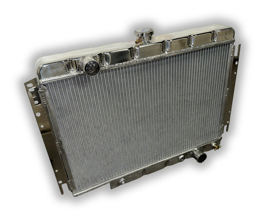 ECP 1959 - 1968 ECP Chevy Impala Aluminum Radiator - Notched For Aftermarket Steering Box Upgrades