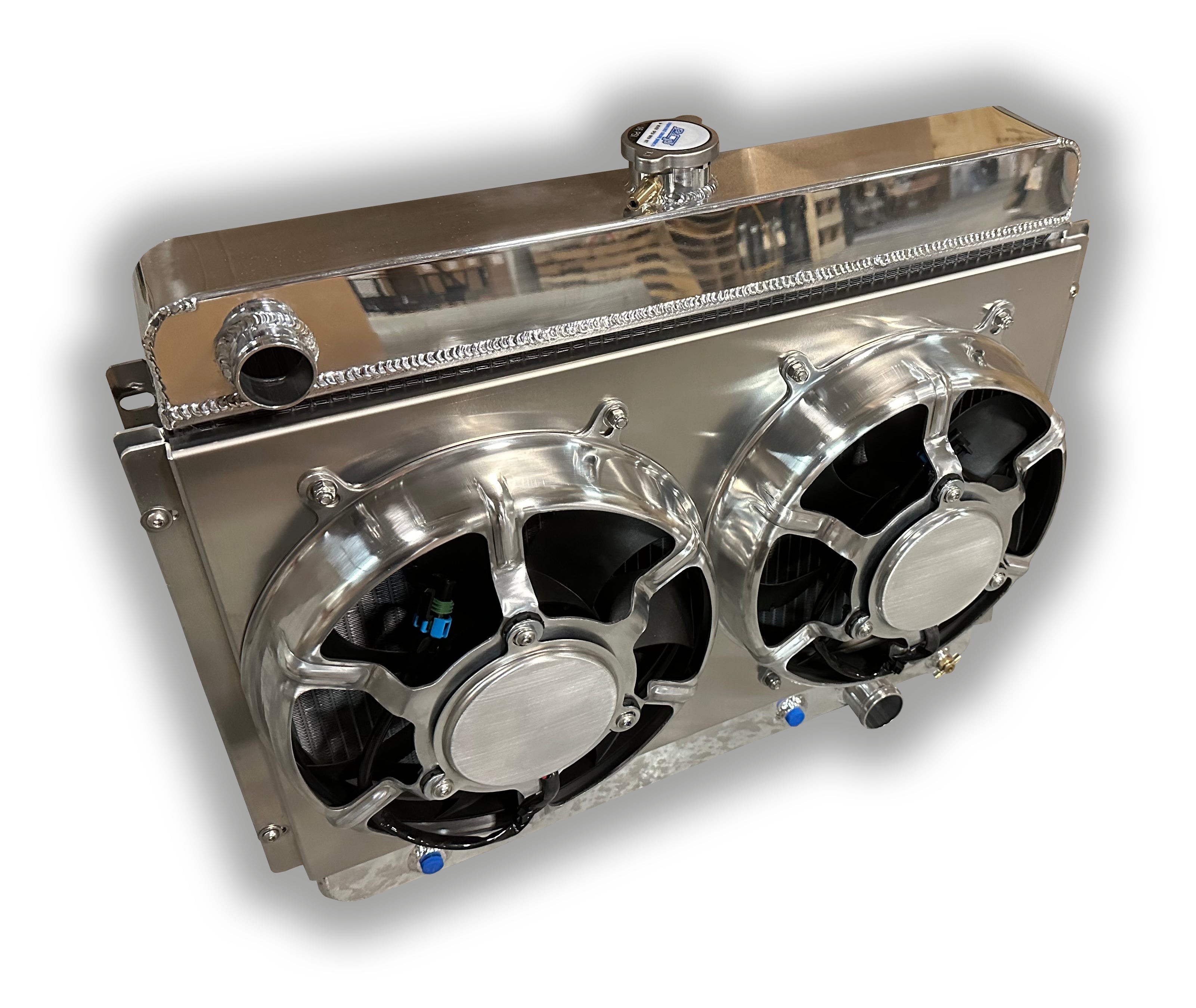 1962 - 1967 Nova Aluminum Radiator - DUAL HPX FANS – Engineered ...