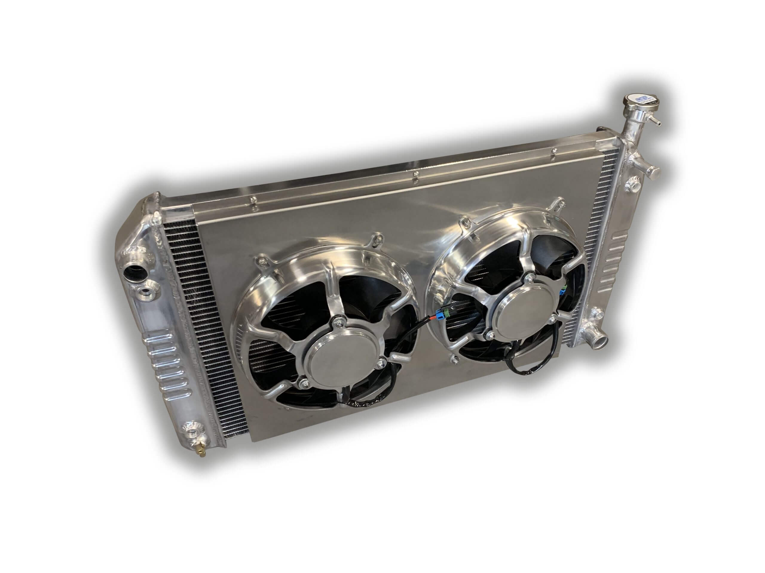 1988 - 1998 Chevy Truck Aluminum Radiator - DUAL HPX FANS – Engineered ...