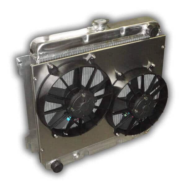 22" Mopar BIG BLOCK HD Aluminum Radiator - Dual Fans And Aluminum Shroud